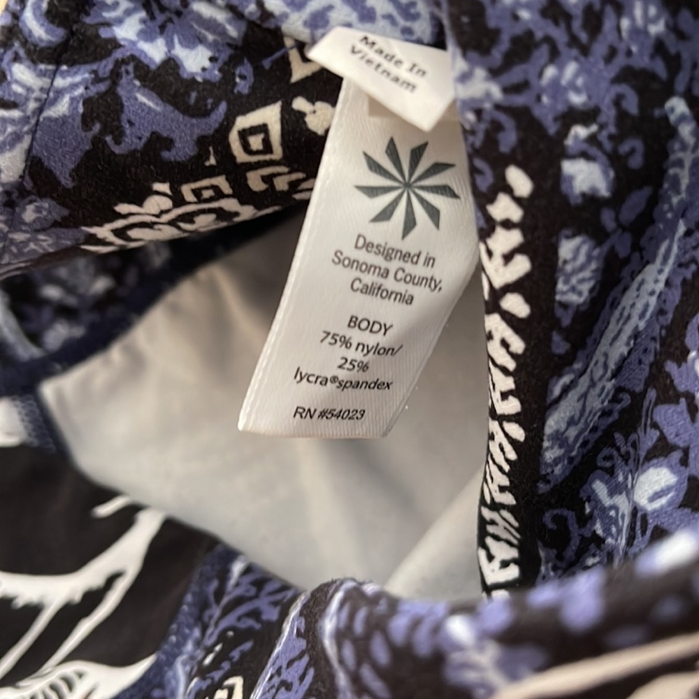 Athleta patchwork salutation 7/8 tights leggings - Picture 4 of 7